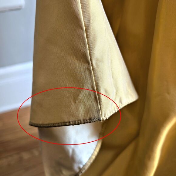 Vintage 90s Zum Zum Prom Dress Gold Brocade Gown Princess Formal Size 3 - Picture 7 of 13